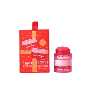 Peppermint Swirl Lip Treatment Duo Gift Set Ornaments in Peppermint Swirl